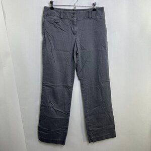 Ann Taylor Loft Pants 4 Original Trouser Work Career Gray‎ Slacks Cotton Stretch